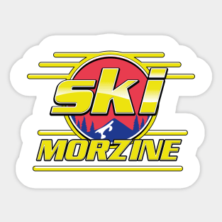 Morzine France Ski 80s logo Sticker